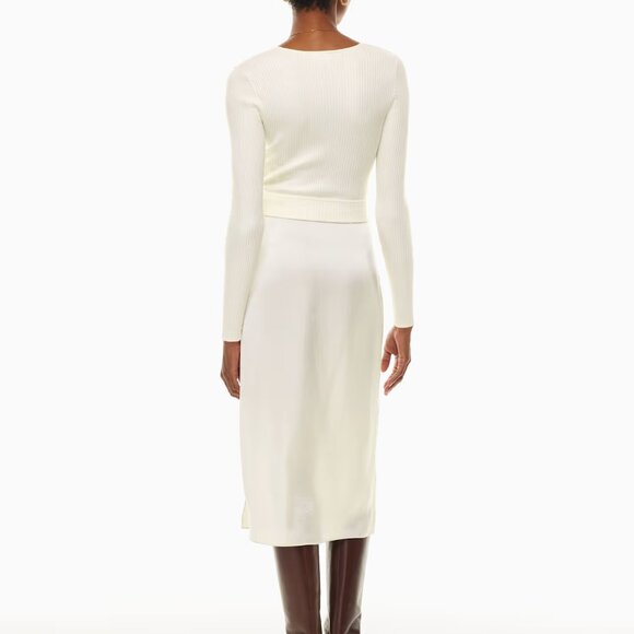 ALL TIED UP LONGSLEEVE SWEATER | Aritzia A- Size M - Light Birch - Picture 4 of 7